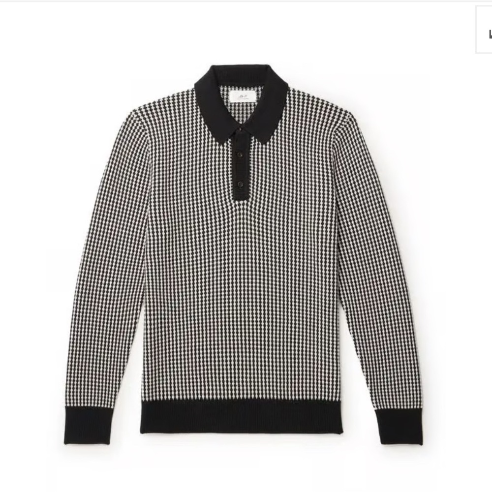 Mr. Porter Polo Sweater XS 100% Merino Wool